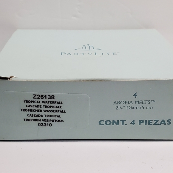 NIB Partylite Tropical Waterfall Aroma melts box of 4 Z26138 - Picture 2 of 3
